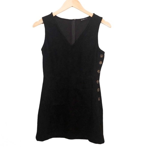 3/$25 🙌🏼 Very J Velvety/Felt Shift Dress with Buttons S - Picture 1 of 5